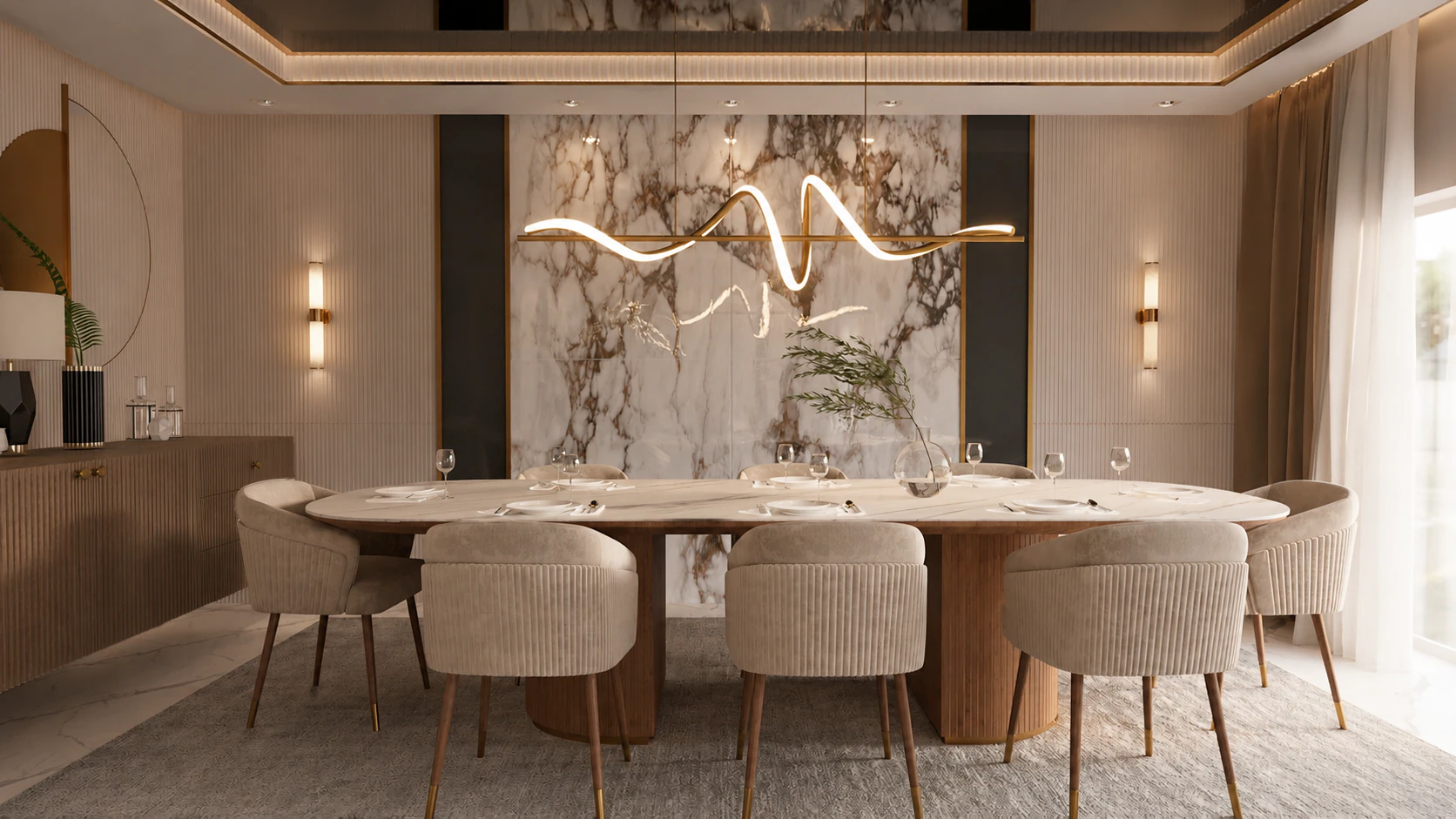 Hyde Park Apartment Living & Dining hero image